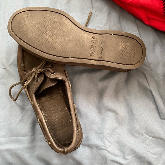 Black Leather Sperry’s - Picture 3 of 4